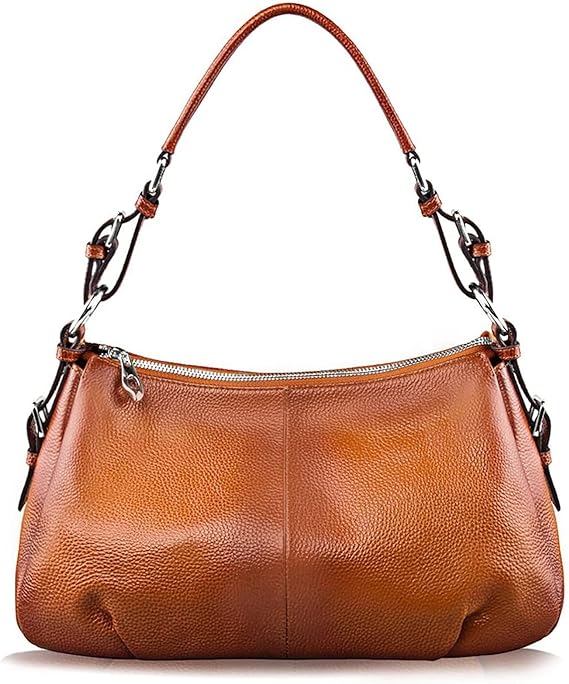 Womens Hobo Genuine Leather Shoulder Bag Top-handle Handbag Ladies Purses